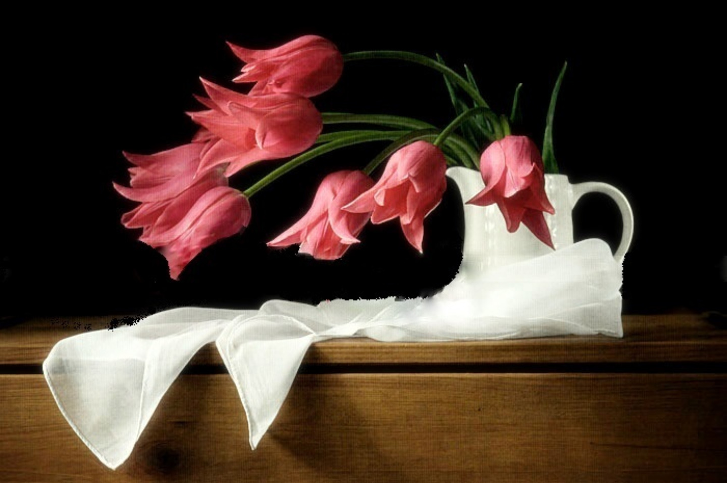 Pink Flowers Still Life - HD Wallpaper 