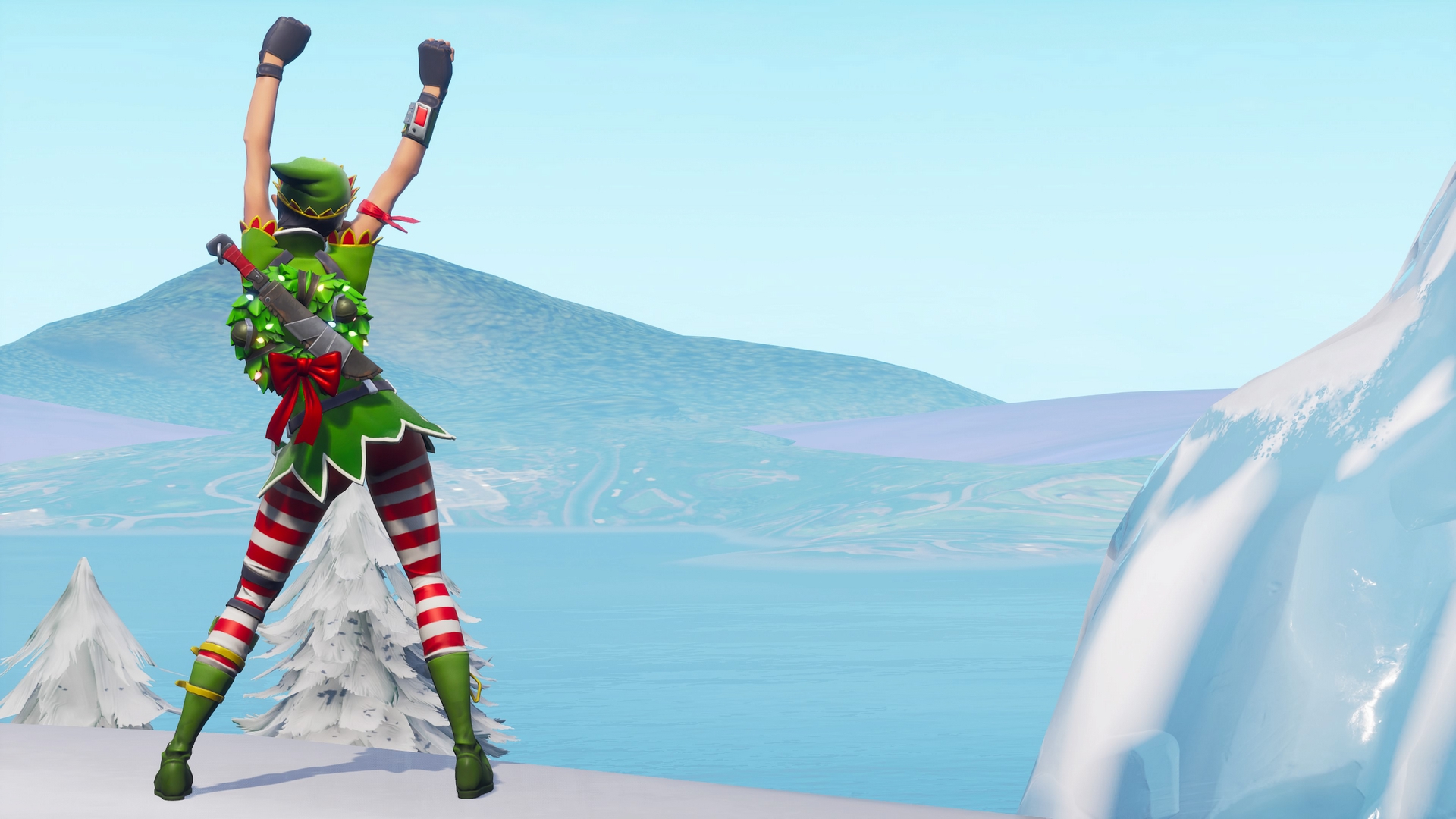 Fortnite Wallpaper Tinsel Toes - HD Wallpaper 