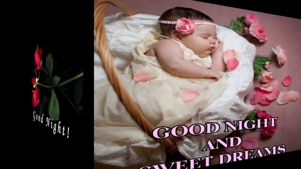 Cute Baby Good Night Sweet Dreams - HD Wallpaper 