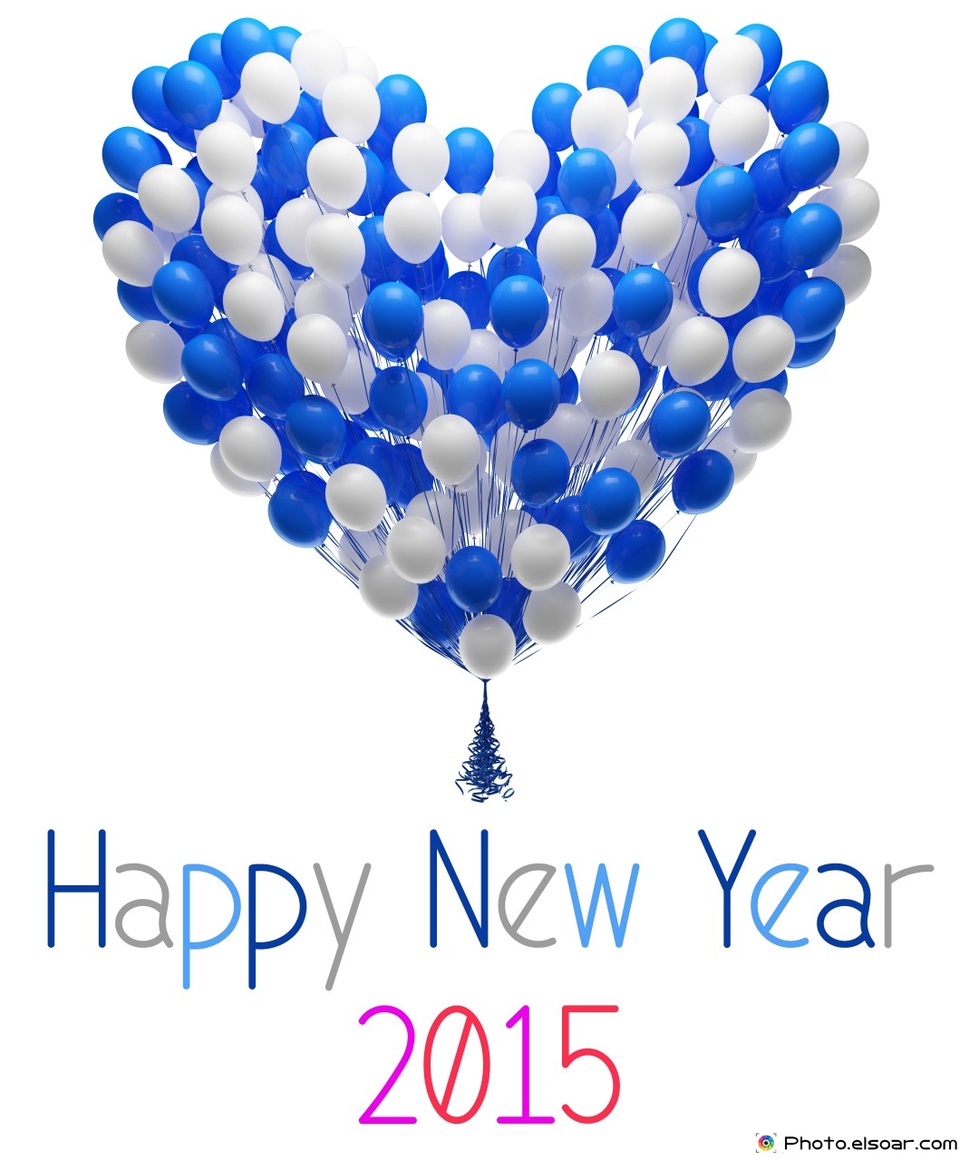 Happy New Year 2015 Balloons - Happy New Year Love Wallpaper 2015 - HD Wallpaper 