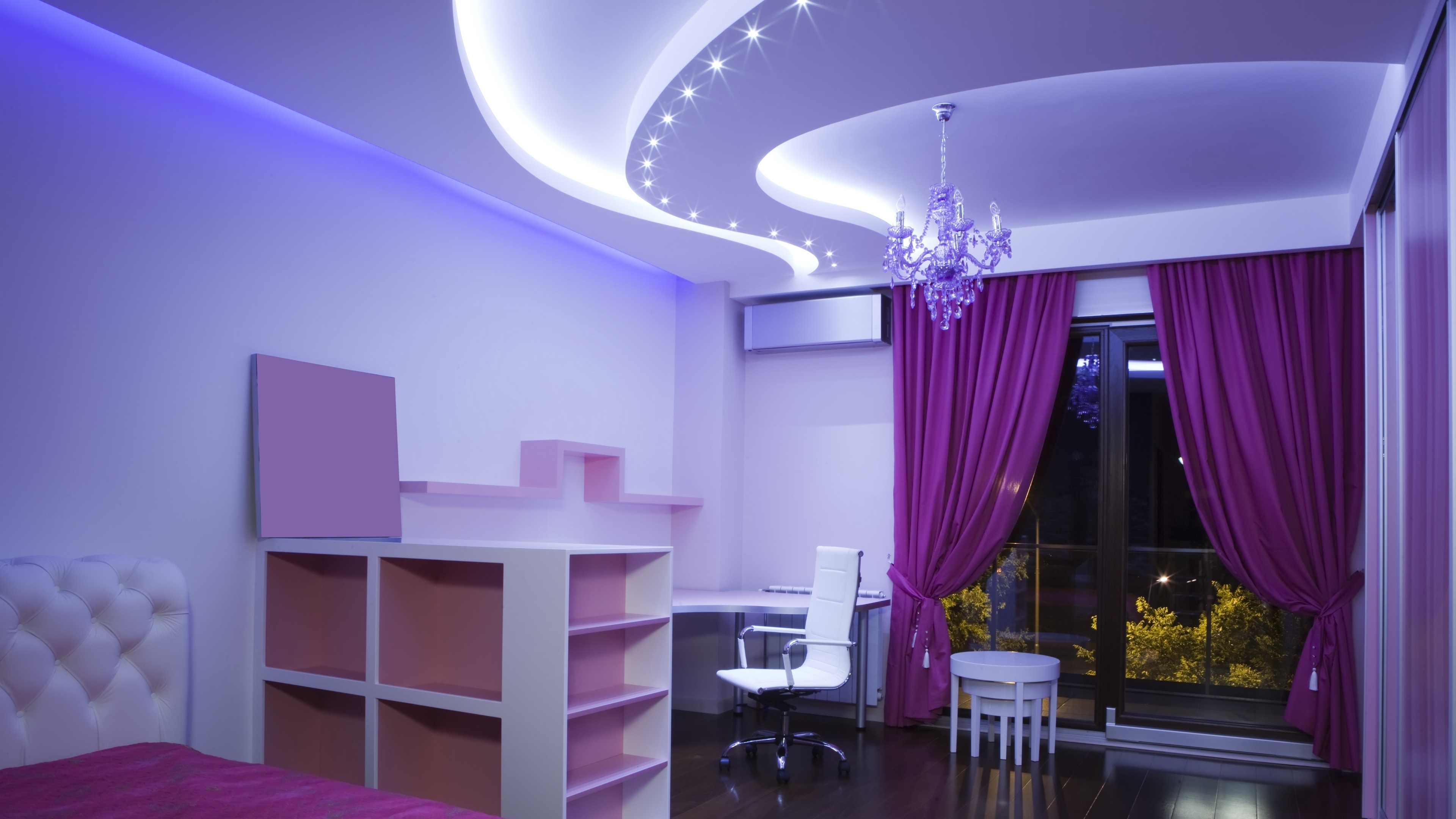 Wallpaper Room, Lighting, Nice, Cozy - Bedroom Beautiful Ceiling Design - HD Wallpaper 