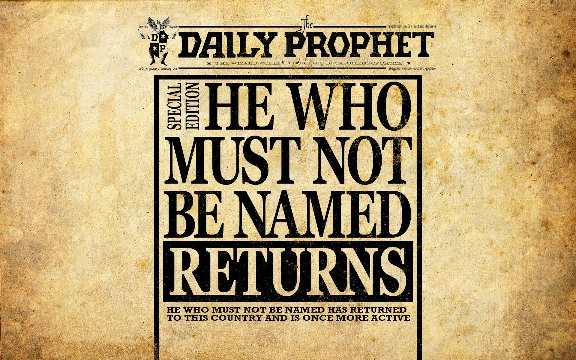 Harry Potter Wallpaper Daily Prophet - HD Wallpaper 