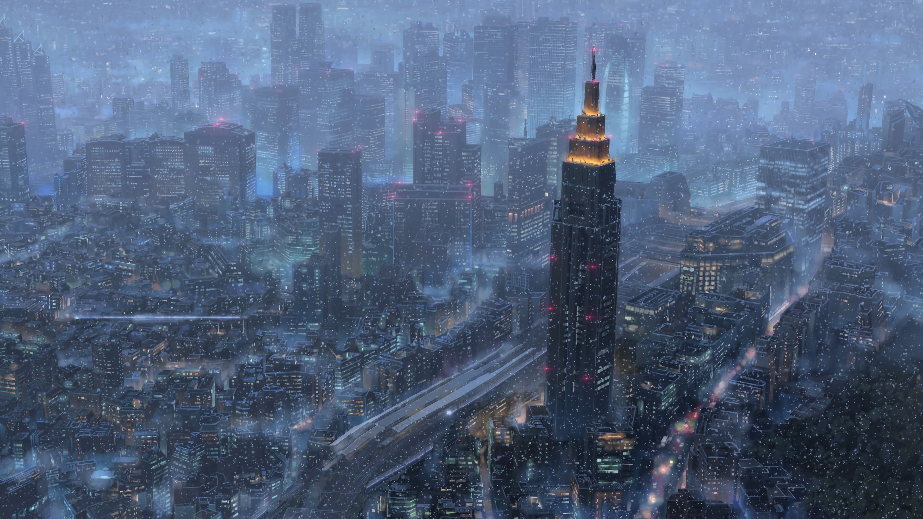 Makoto Shinkai Background Art - HD Wallpaper 