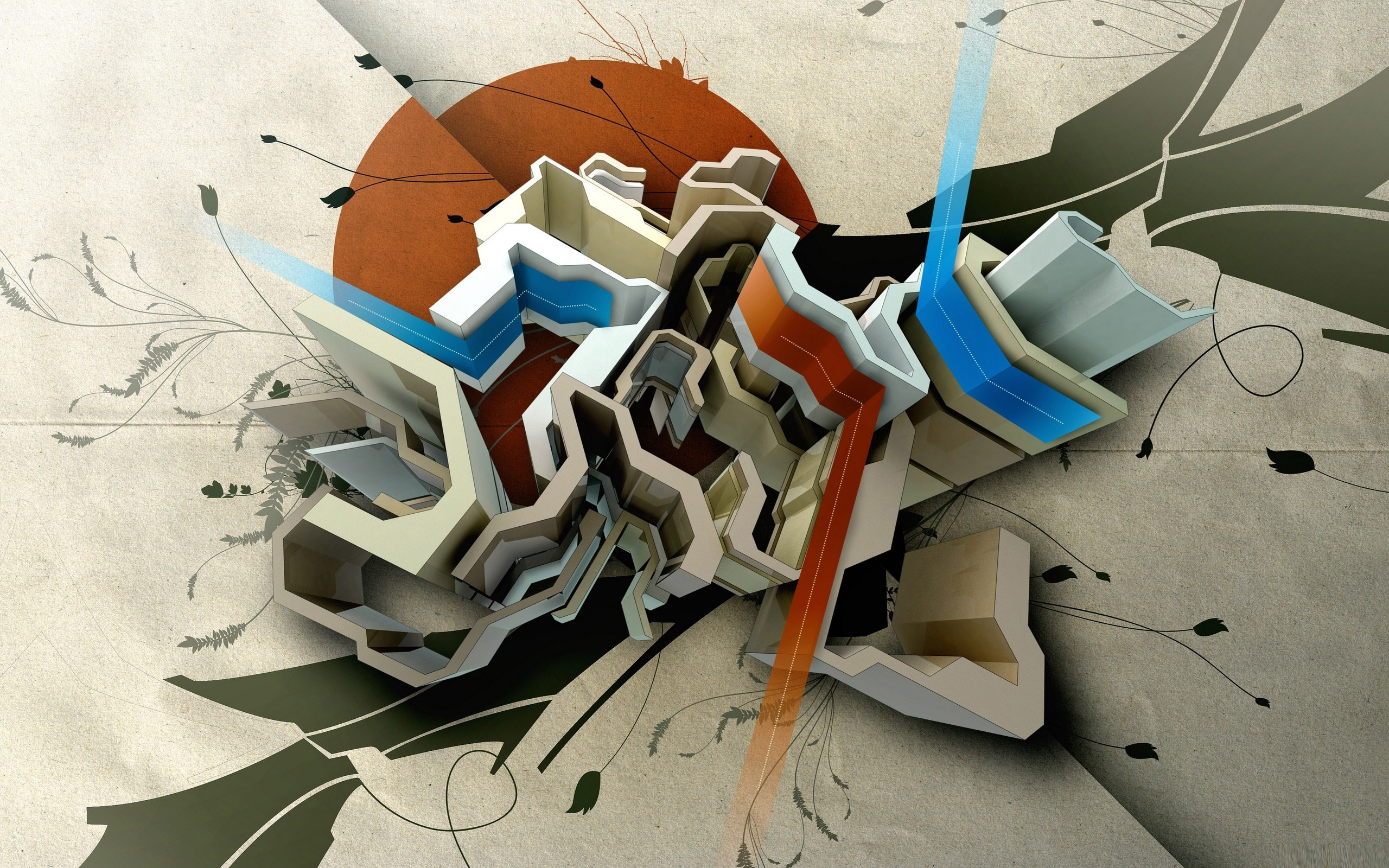 3d Graffiti - HD Wallpaper 
