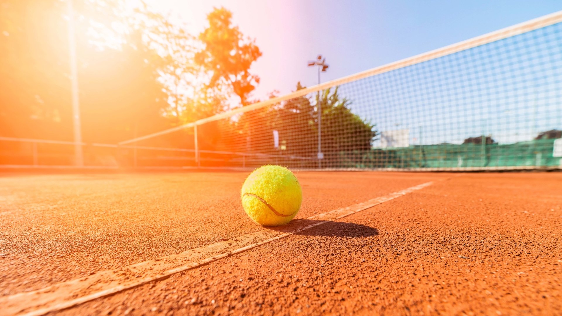 Tennis Ball On Field - HD Wallpaper 