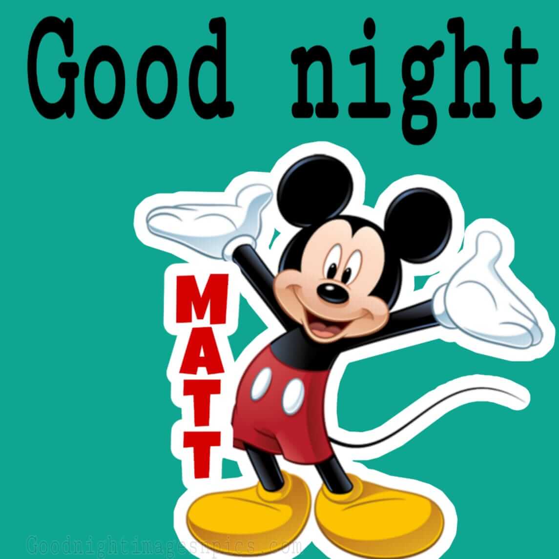 Cute Good Night Pics - Mickey Mouse I Love You - HD Wallpaper 