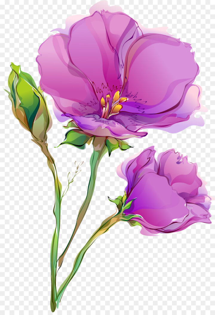 Flower Paper Painting Floral Design Wallpaper Watercolor - Paper Painting Design Flowers - HD Wallpaper 