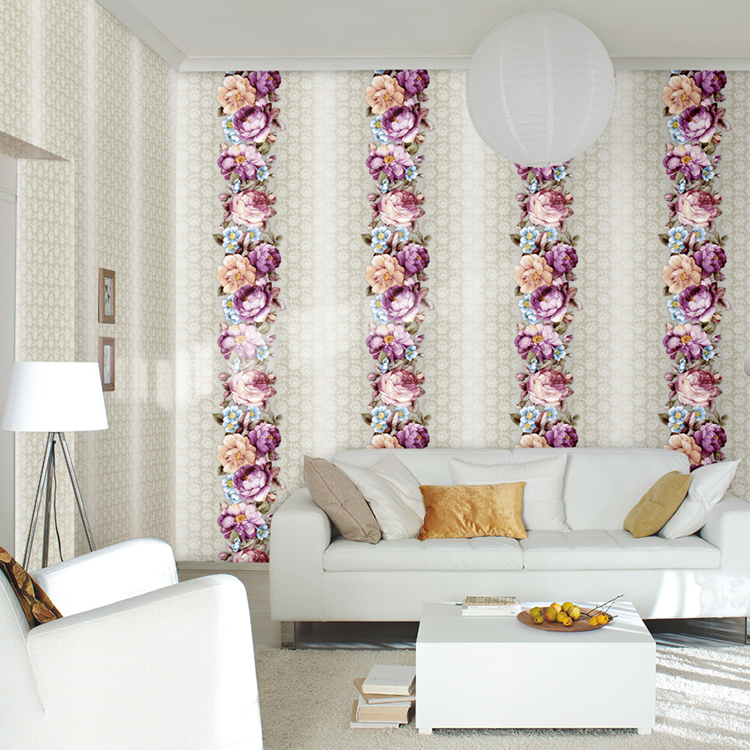 Big Flower Pattern Design Deep Embossed Pvc Wallpaper - Rasch Cosmopolitan 576467 - HD Wallpaper 