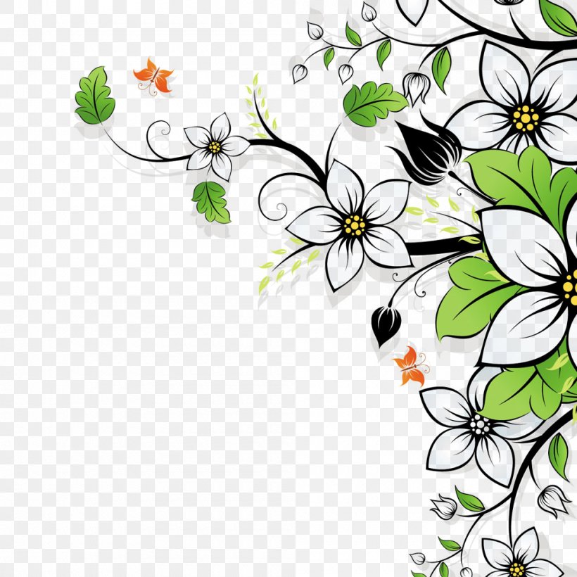 Flower Wallpaper, Png, 1000x1000px, Flower, Branch, - Flower Clipart  Background Png - 820x820 Wallpaper 