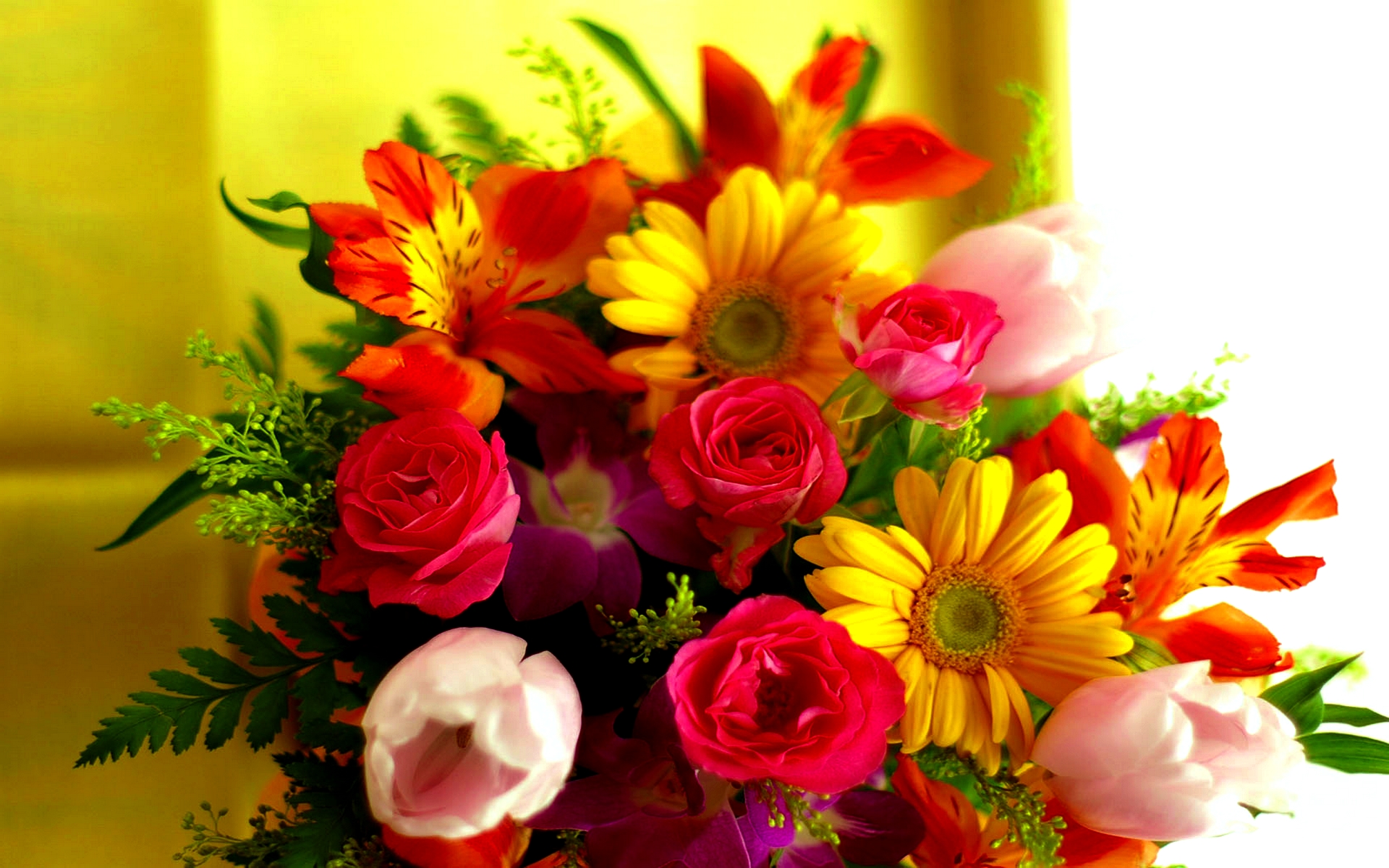 Flowers - Flowers Bouquet Images Hd - HD Wallpaper 