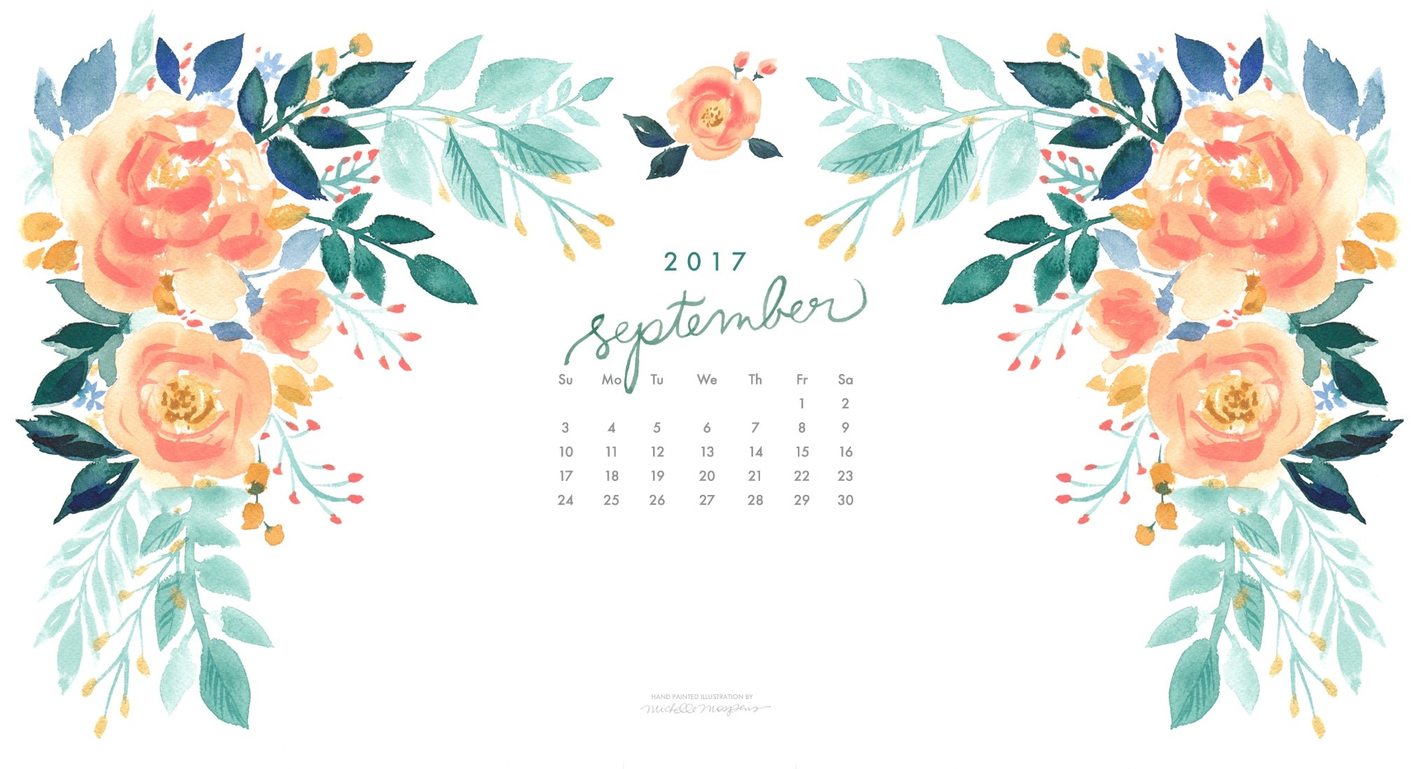 Click & Save September Calendar Computer Wallpaper - September 2019 Calendar Background - HD Wallpaper 