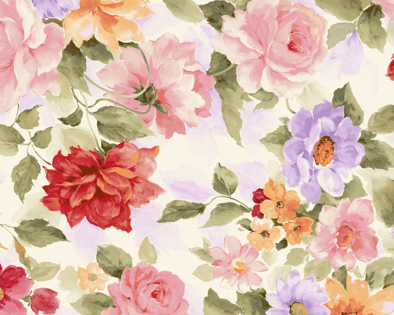 High Res Floral Pattern - HD Wallpaper 