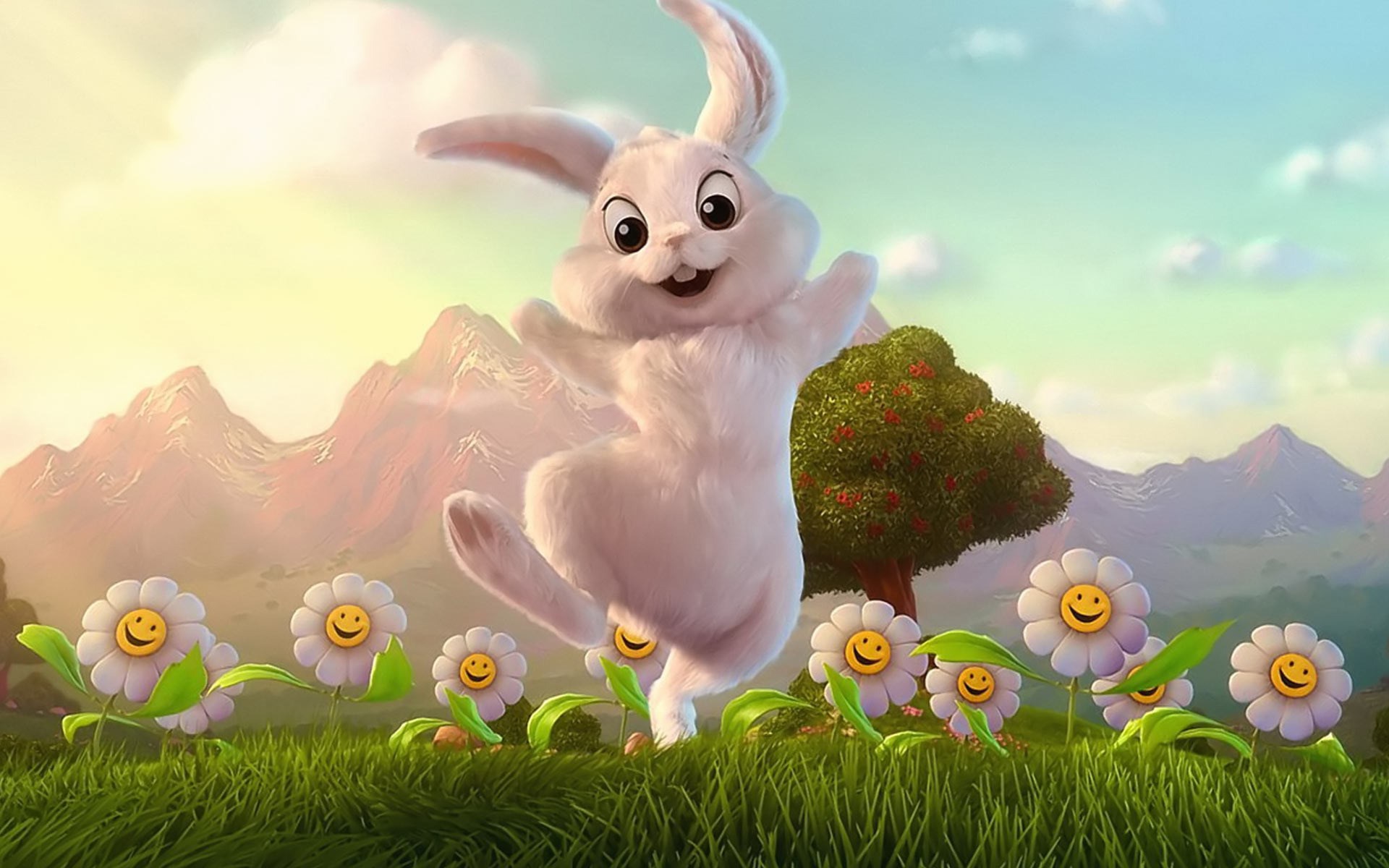 Free Easter Wallpaper Screensavers - Easter Bunny - HD Wallpaper 