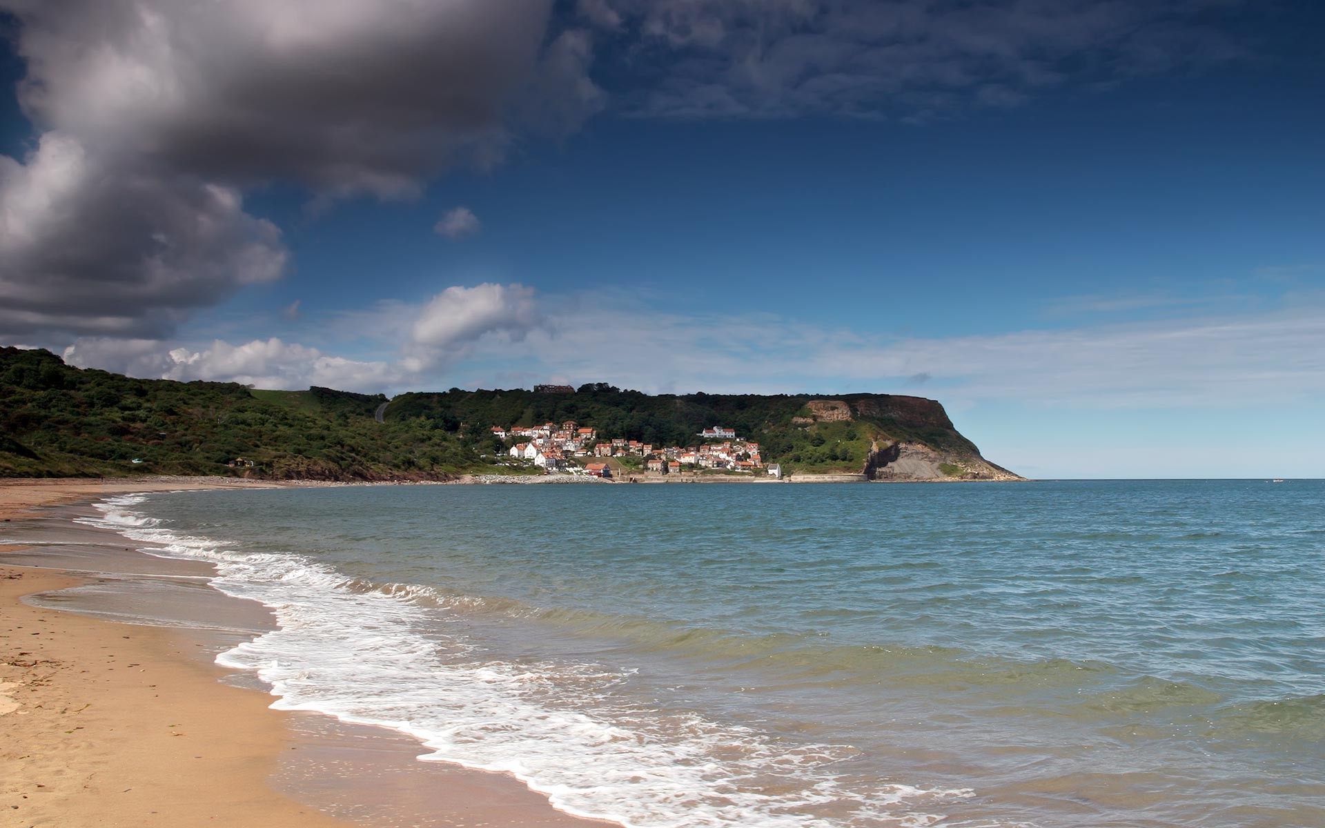 Desktop, Web, Widescreen, Yorkshire, Animated, Runswick, - Runswick Bay - HD Wallpaper 