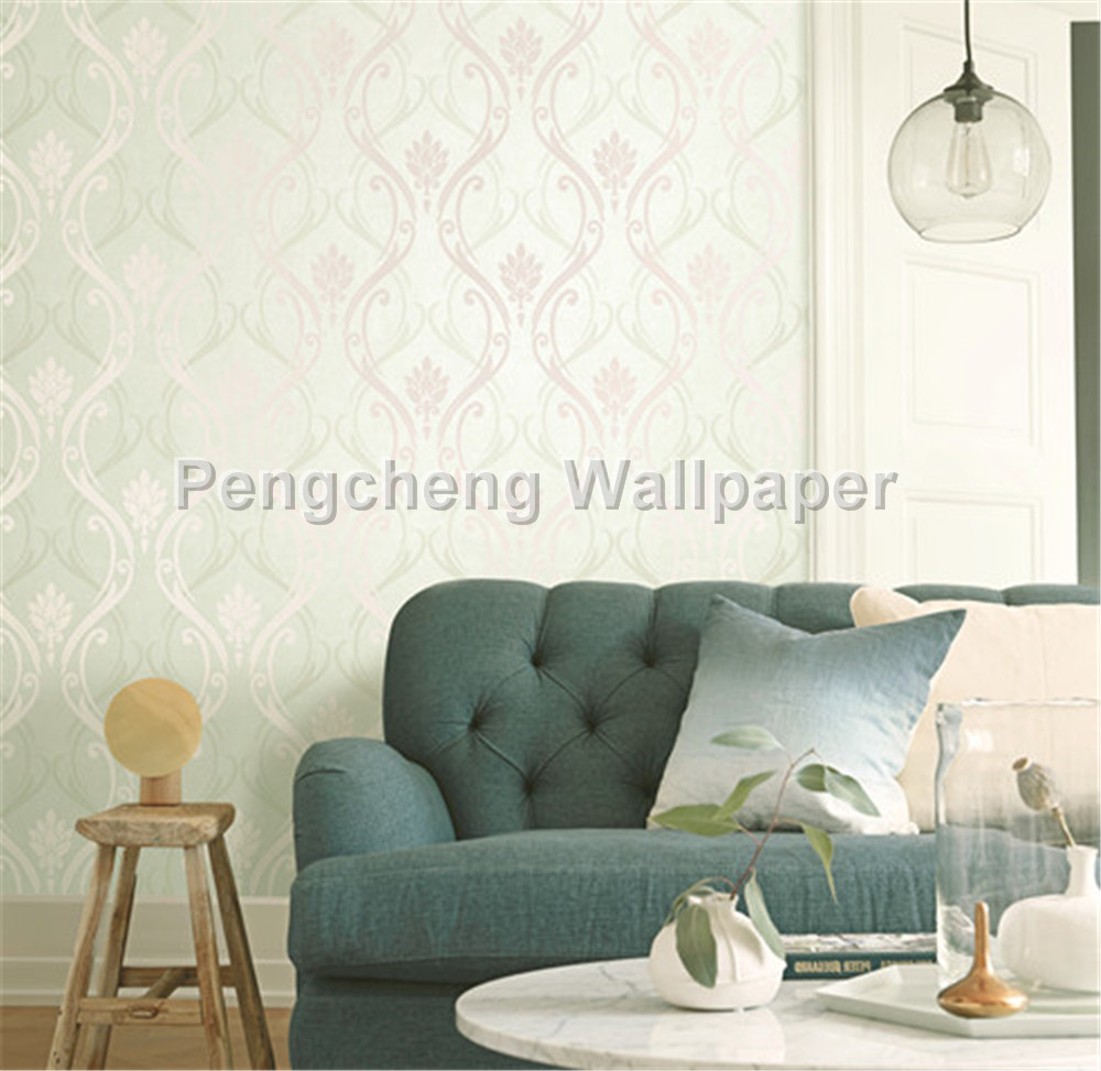 53*10m Flower Wallpaper For Living Room Bedroom Hotel - Light Color Wall Paper Design - HD Wallpaper 