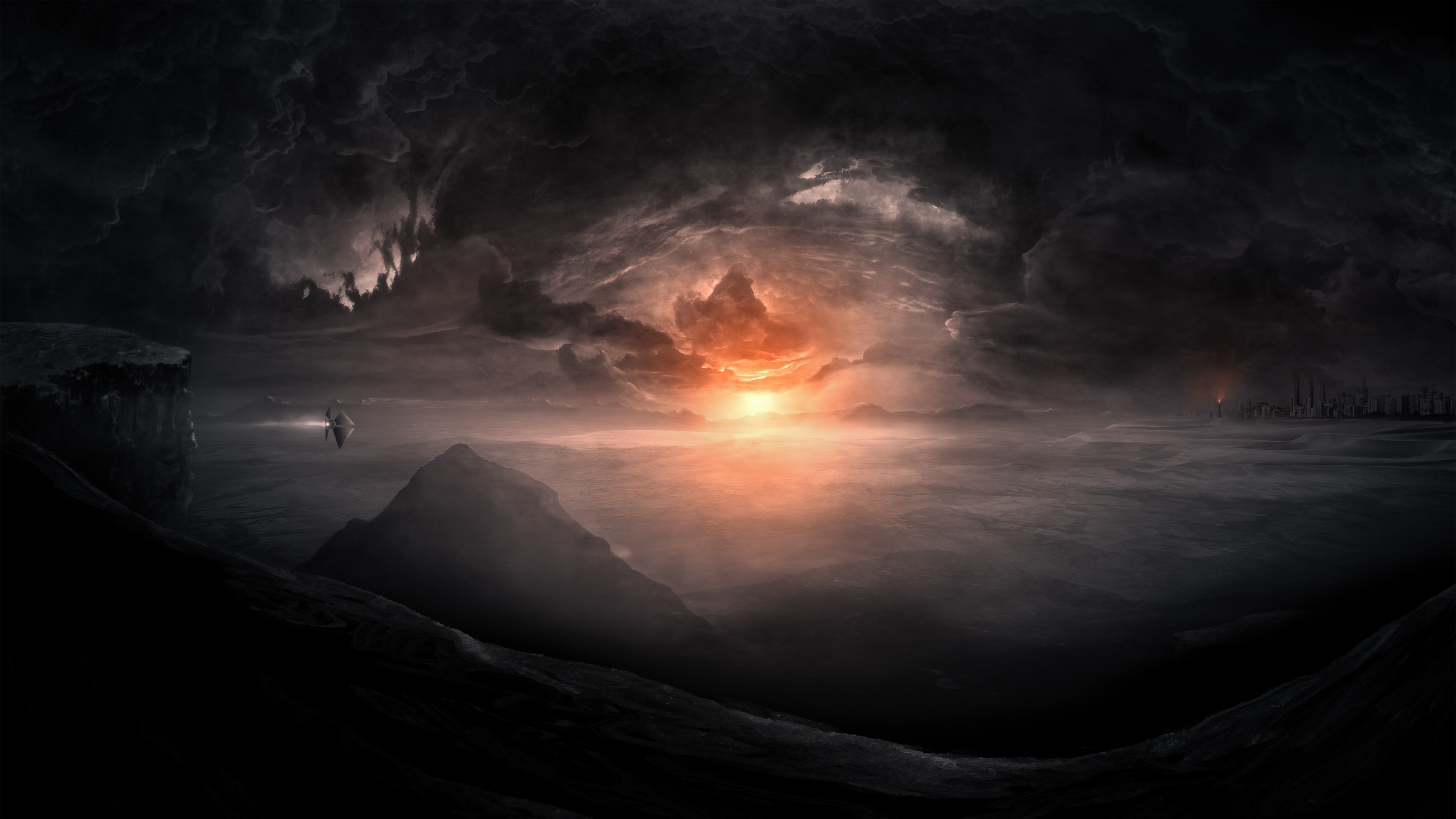 Dark Fantasy Art Background - HD Wallpaper 