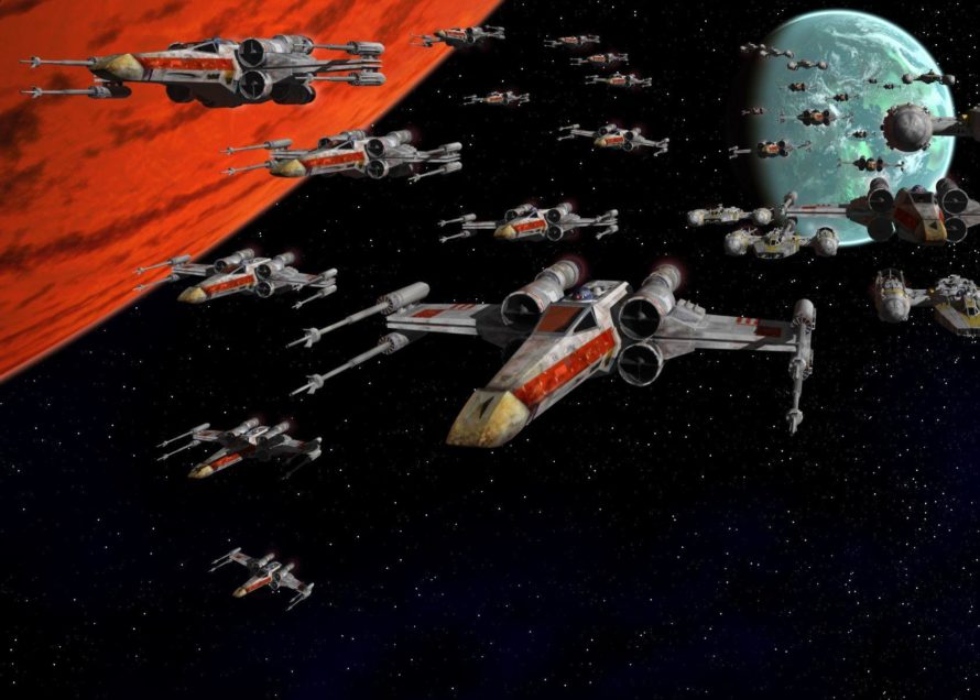 Free Star Wars Wallpapers And Screensavers - Star Wars Wallpaper X Wing - HD Wallpaper 