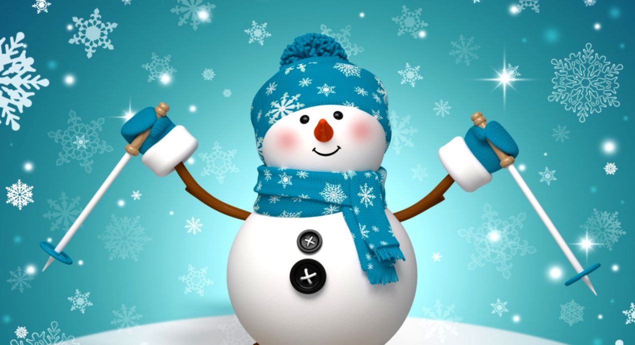 Happy Holidays Wallpaper And Background Image Id - Snowman Wallpaper For  Ipad - 1270x691 Wallpaper 
