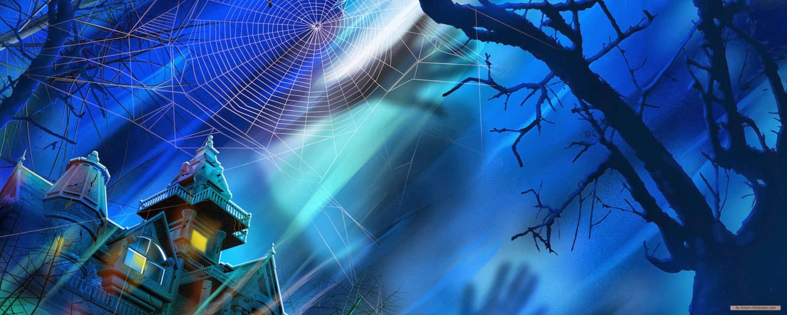 Halloween Dual Monitor Background - HD Wallpaper 