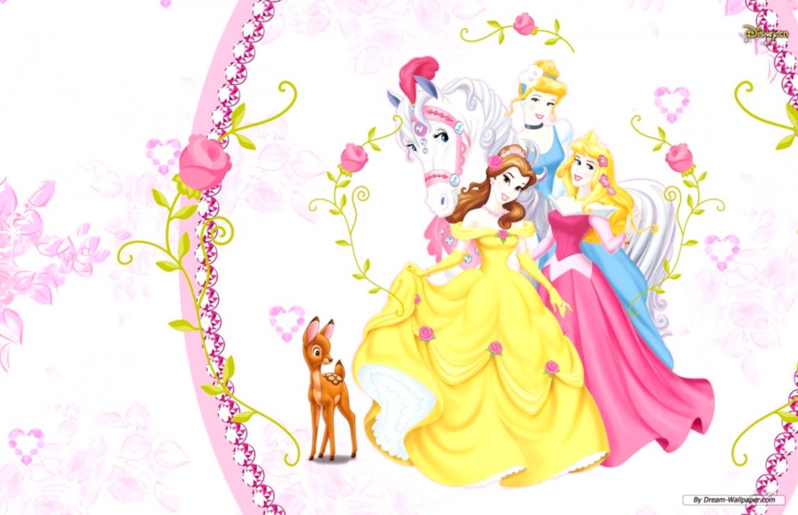 Disney Wallpaper Free Disney Princess Wallpaper - Aurora Cinderella Cinderella And Belle Disney Princess - HD Wallpaper 