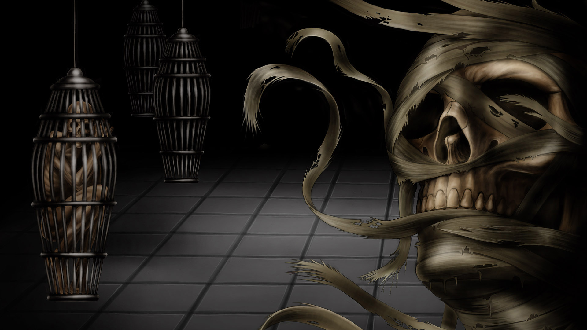 Fantasy S Desktop Free Hd Skull Wallpaper - Мумия Обои - HD Wallpaper 