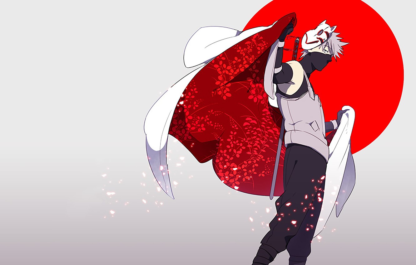 Wallpaper Guy Cloak Naruto Kakashi Hatake The Anbu - Kakashi Hd Wallpaper For Pc - HD Wallpaper 