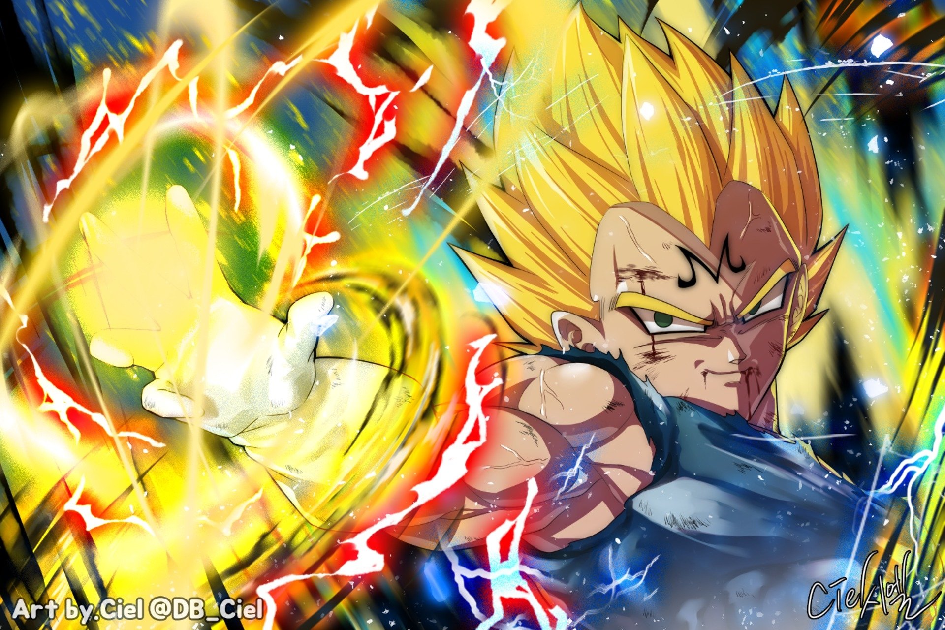 Majin Vegeta Fond D Écran - HD Wallpaper 