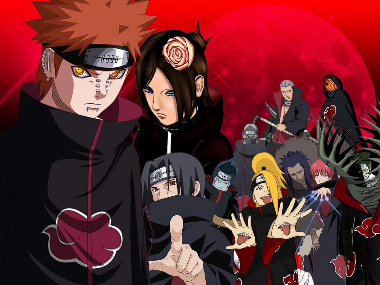 Naruto Shippuden Itachi Wallpaper Widescreen - Pein Akatsuki Wallpaper 3d - HD Wallpaper 