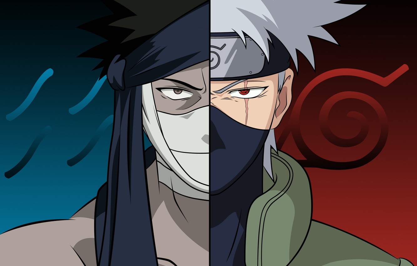 Photo Wallpaper Anime, Sharingan, Momochi Zabuza, Hatake - Zabuza Momochi Kakashi Hatake - HD Wallpaper 