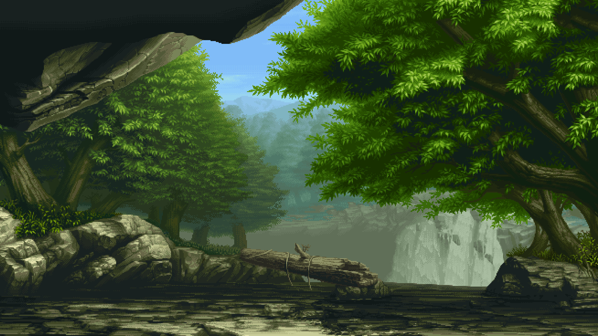 1920x1080, Pixel Wallpaper 
 Data Id 52108 
 Data Src - Pixel Art Forest - HD Wallpaper 