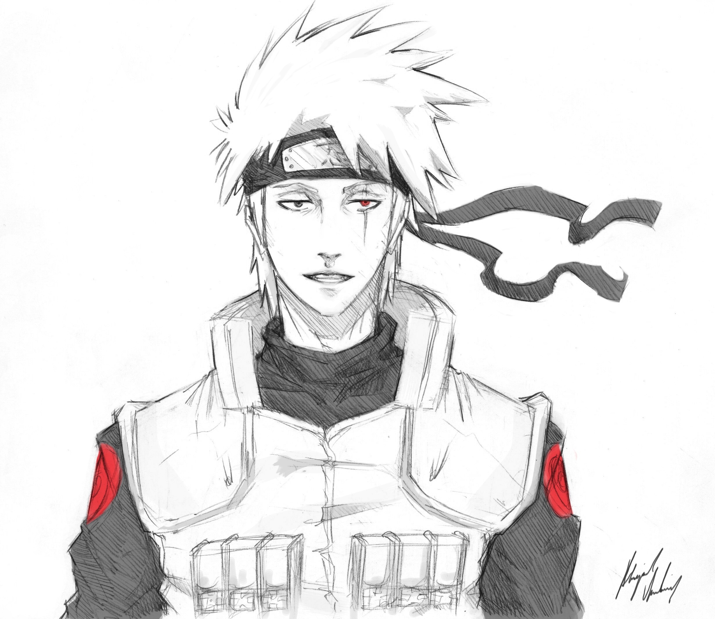 Kakashi No Mask Art - HD Wallpaper 