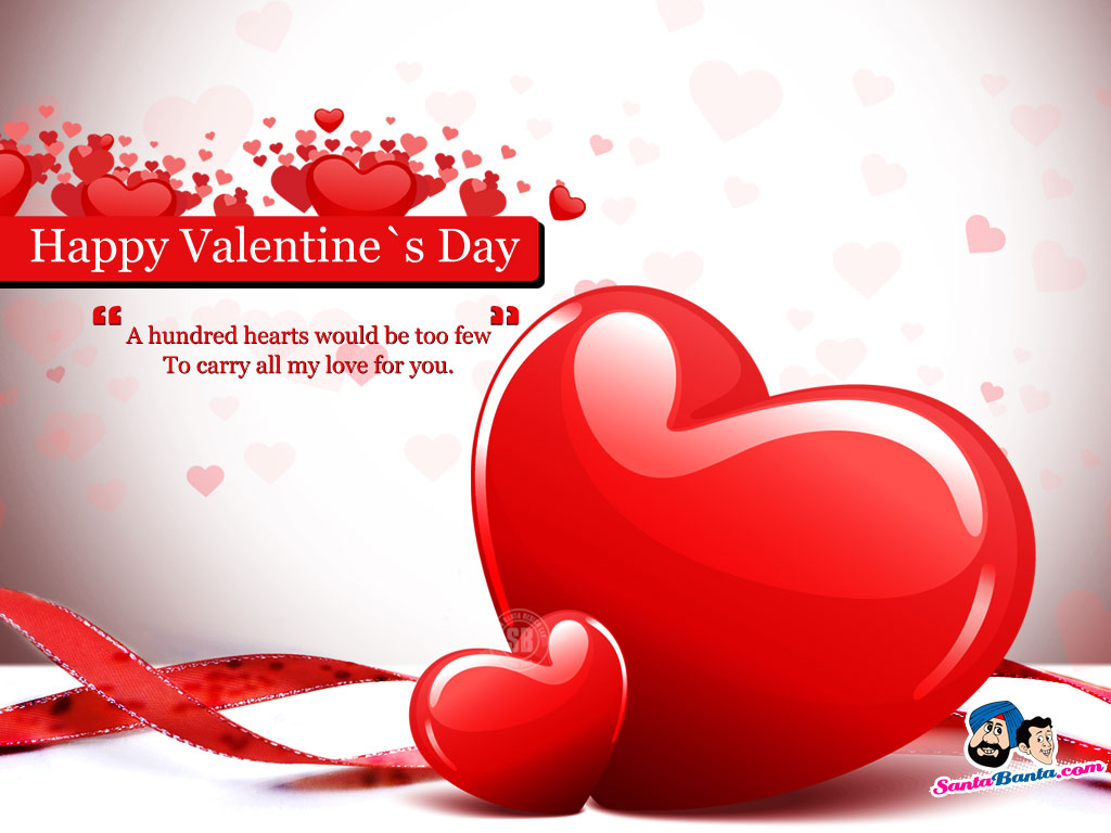 Valentine Day - Romantic Happy Valentines Day - HD Wallpaper 