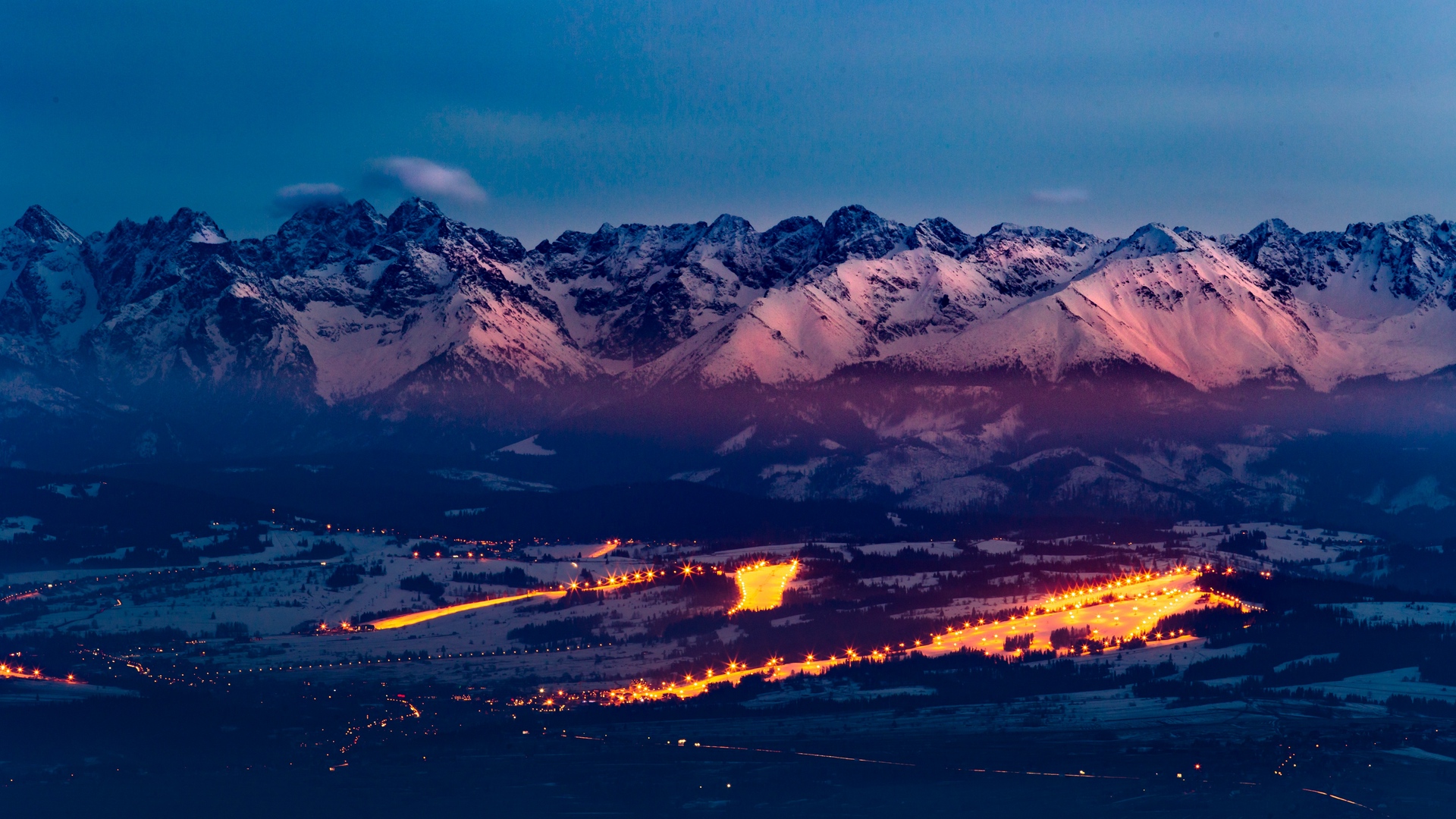 Wallpaper Tatras, Mountains, Sunset, Light, Carpathians, - Hd - HD Wallpaper 