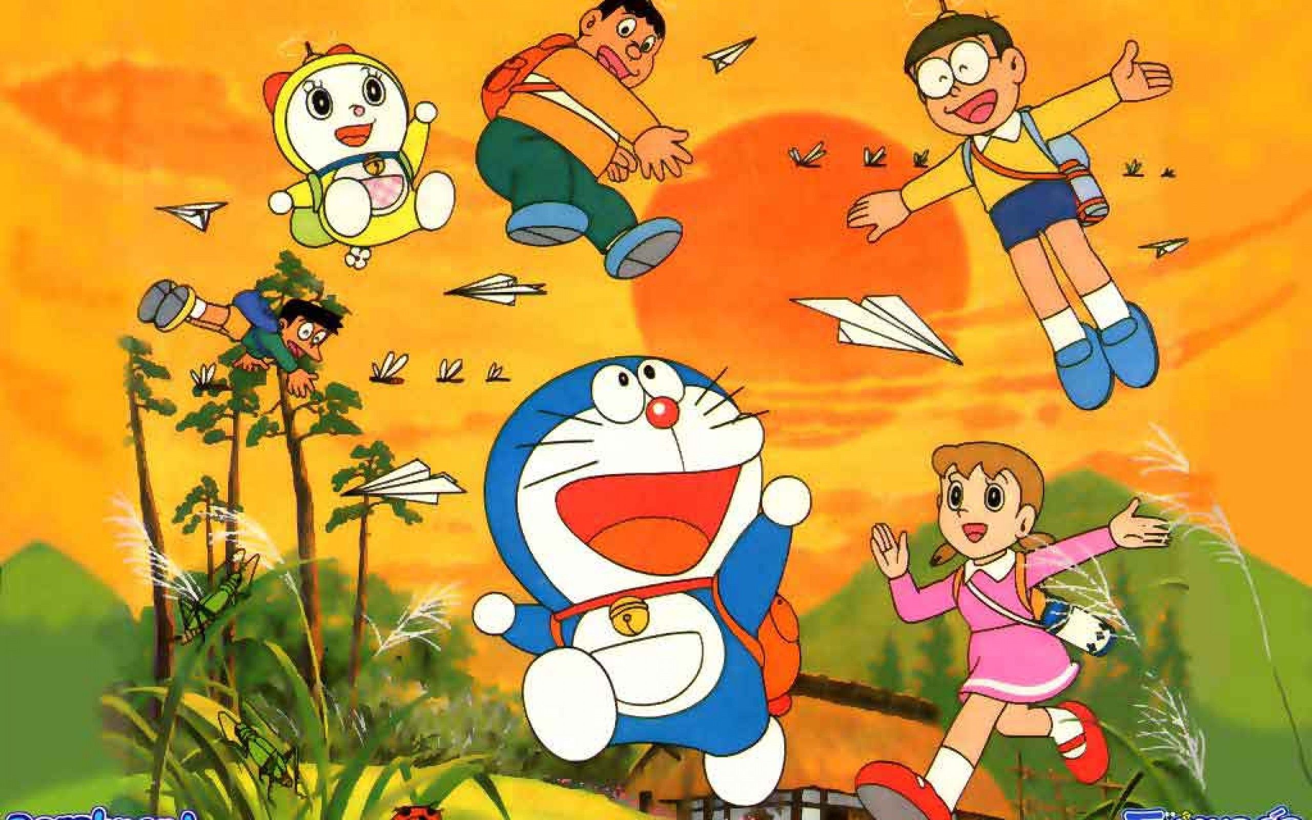 Data Src Free Download Doraemon 3d Wallpaper 2018 - Doraemon And All Friends - HD Wallpaper 