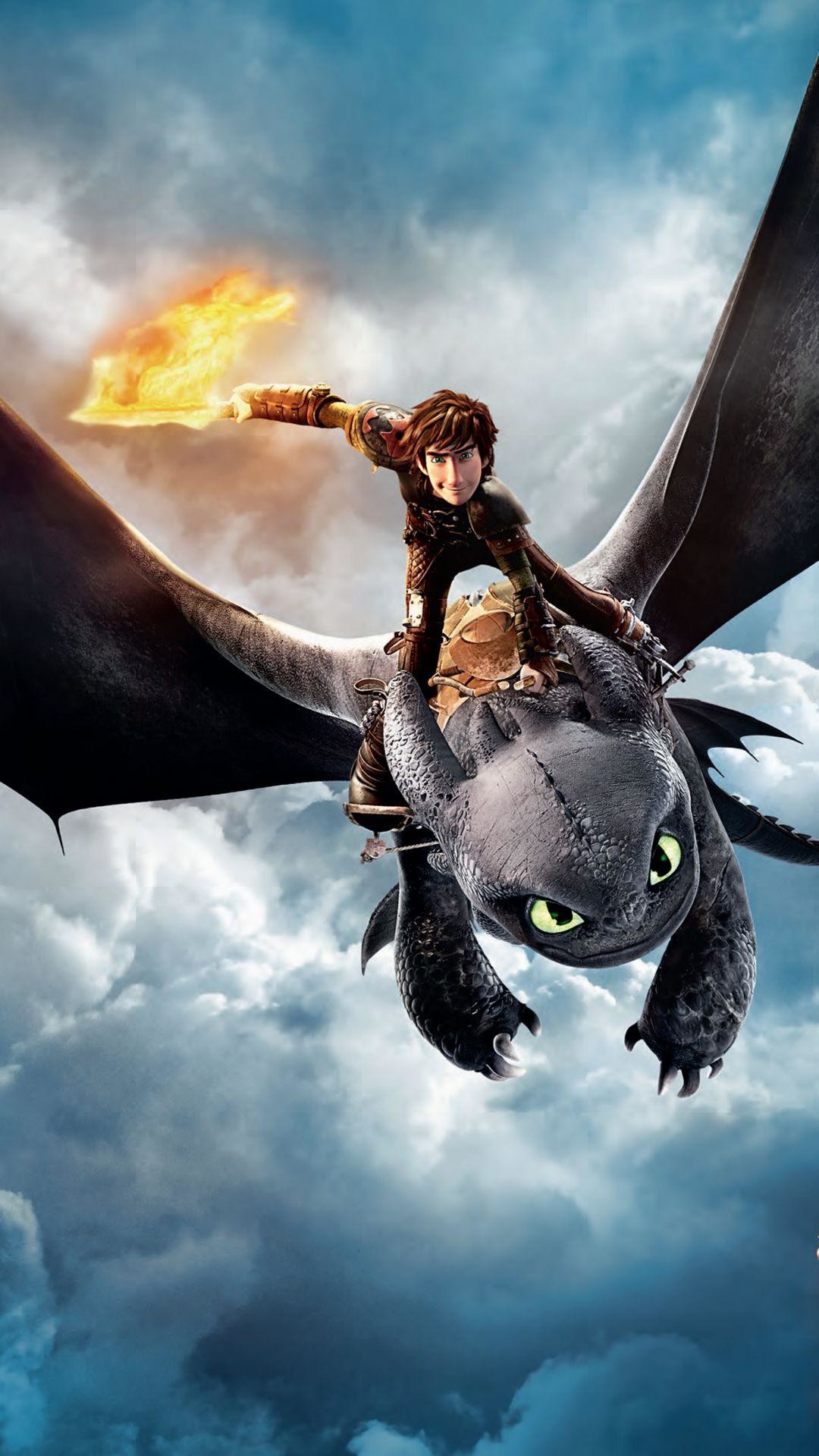 3d Wallpapers For Mobile For Touch Screen Free Download - Train Your Dragon  Riding Toothless - 1080x1920 Wallpaper 