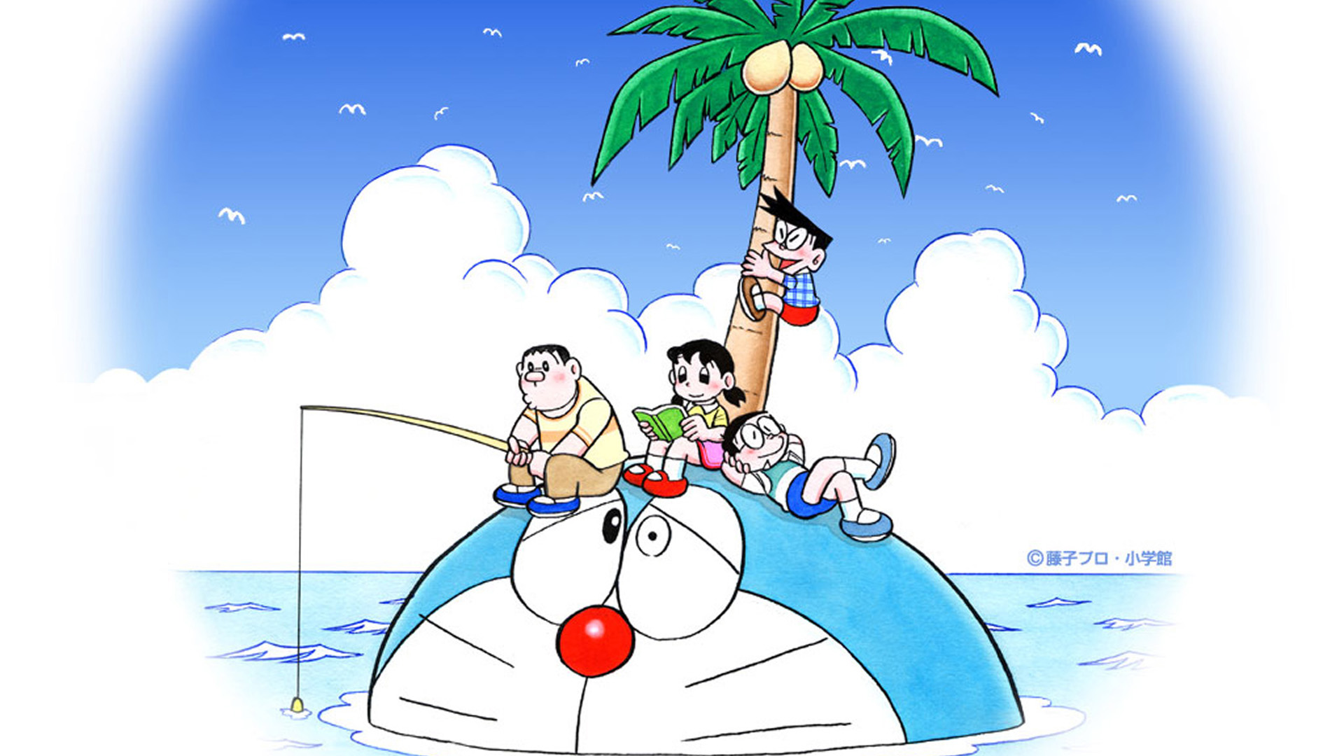 Doraemon In Summer Season - HD Wallpaper 