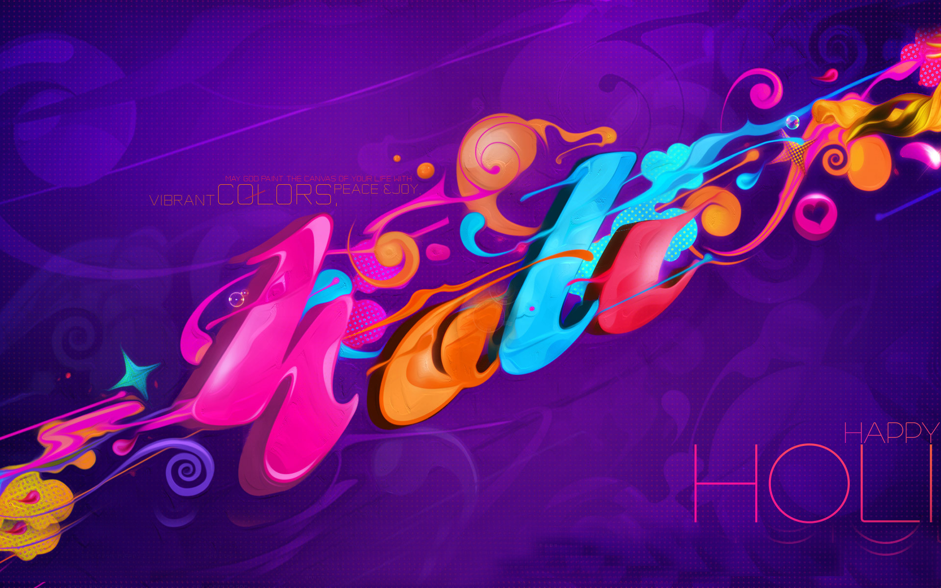 Kiran 3d Name Wallpaper 
 Src Download 3d Name Wallpaper - Holi Abstract - HD Wallpaper 