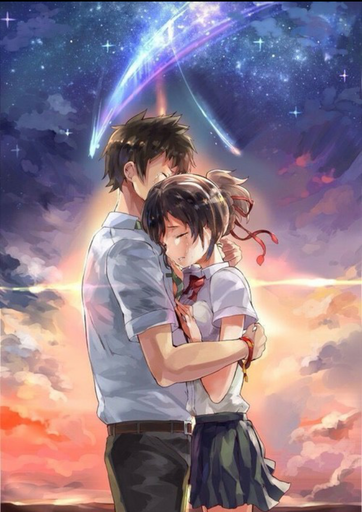 Anime, Couple, And Your Name Image - Anime Wallpaper Your Name - HD Wallpaper 