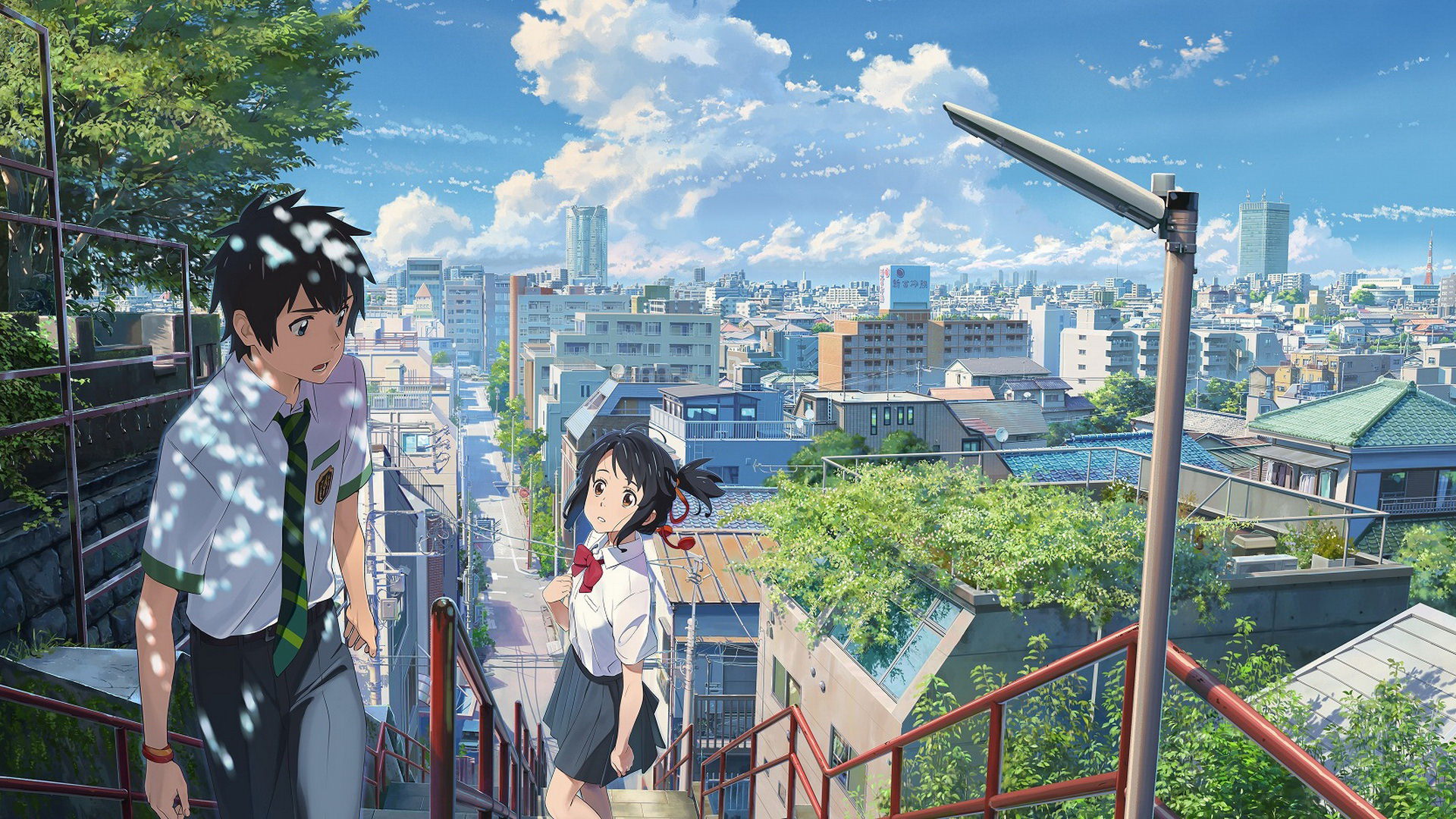 Kimi No Na Wa Staircase - HD Wallpaper 