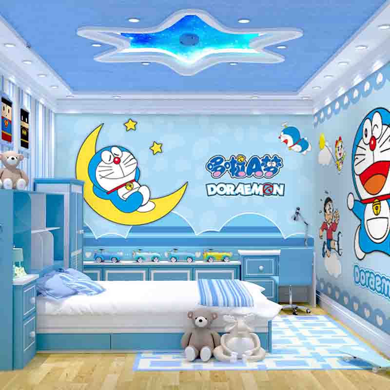 Doraemon Wallpaper Cartoon Anime Wallpaper Boy Girl - Frozen Wall Painting  - 800x800 Wallpaper 