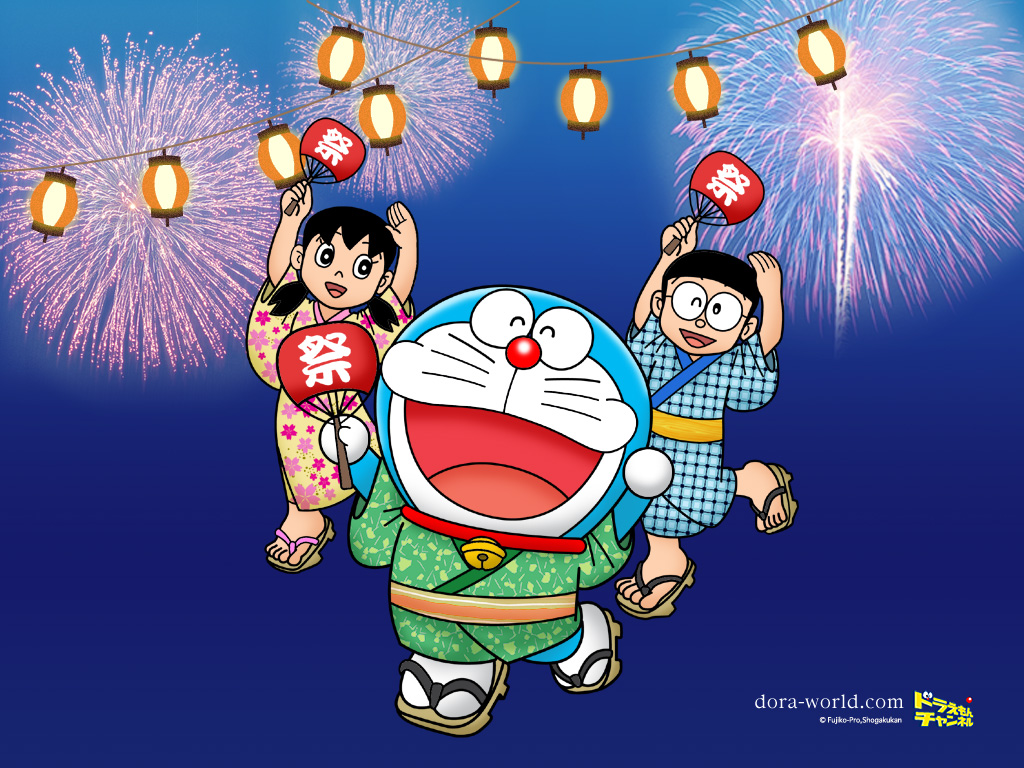 Doraemon Happy New Year - 1024x768 Wallpaper 