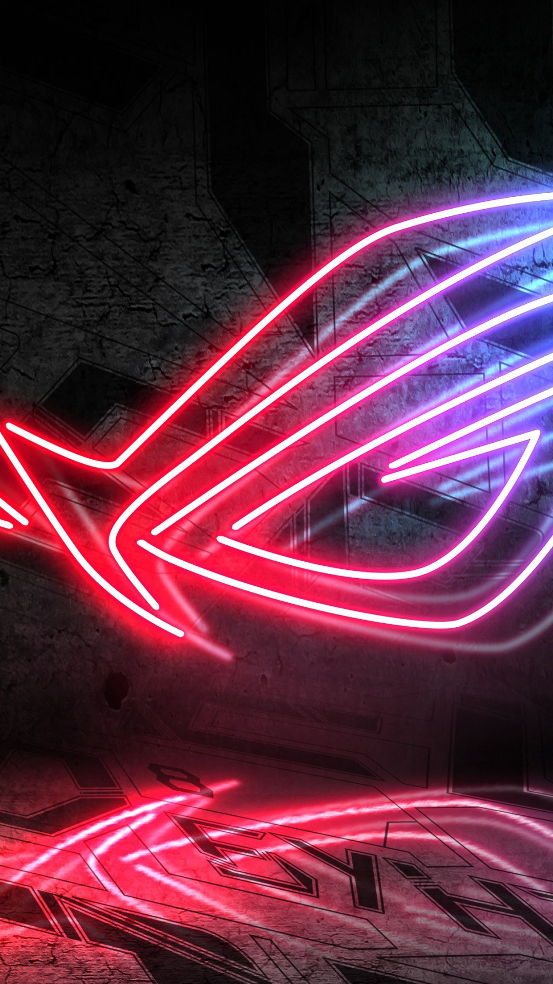 Asus Rog Neon Logo Wallpaper - Rog 1920 X 1080 - HD Wallpaper 
