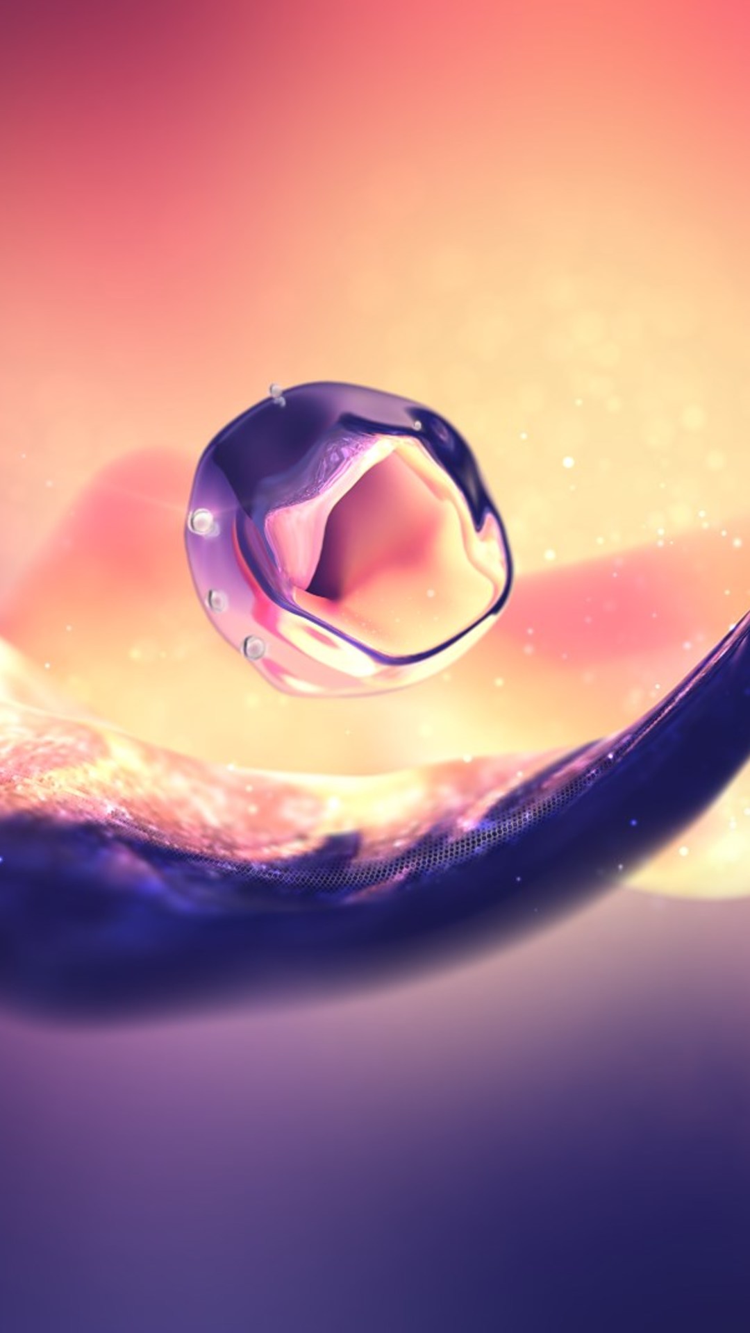 3d Afloat Drop Img Wallpaper - 1480 X 720 Pixels - HD Wallpaper 