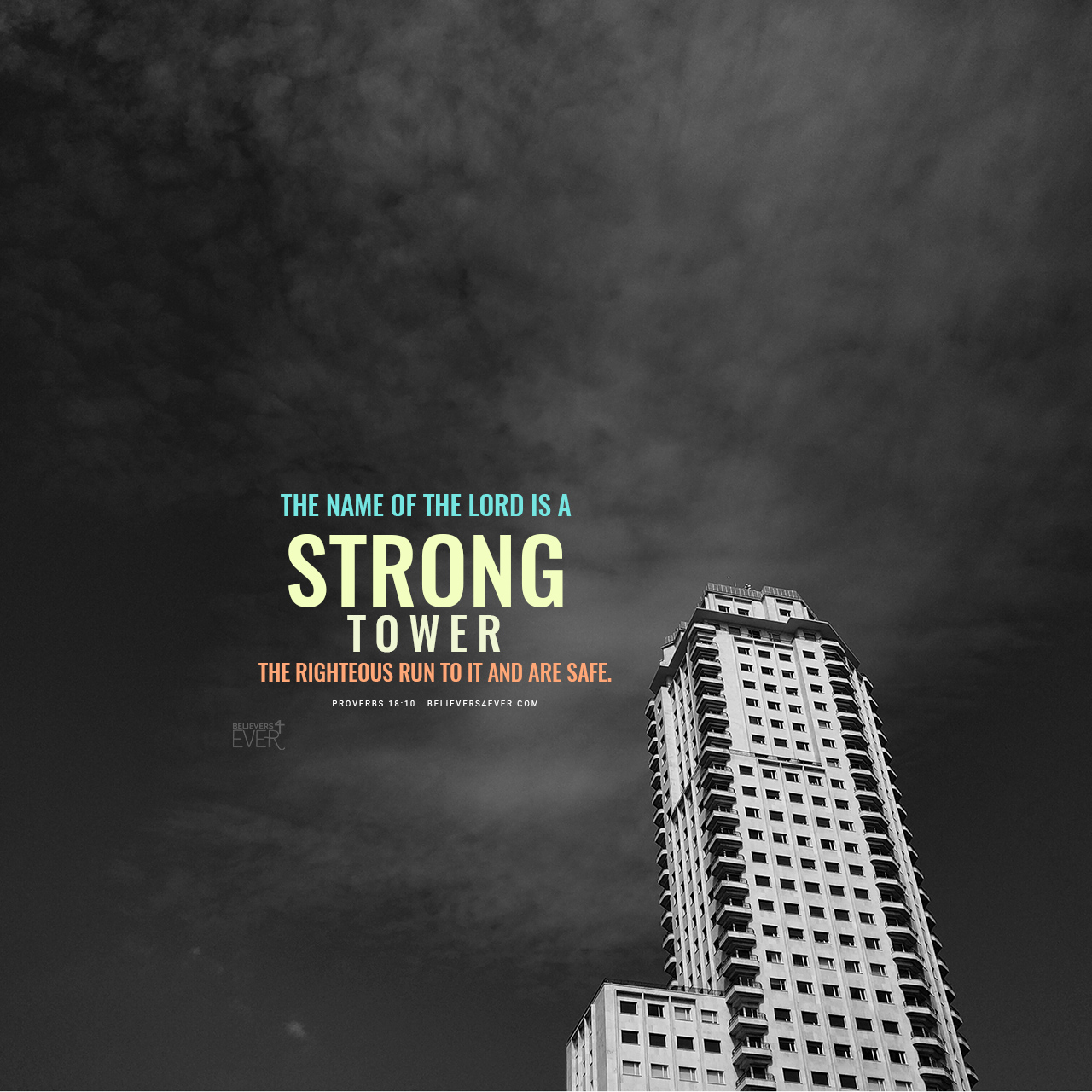 He Name Of The Lord Is A Strong Tower Tablet Wallpaper - Christian Ipad Wallpapers Hd - HD Wallpaper 