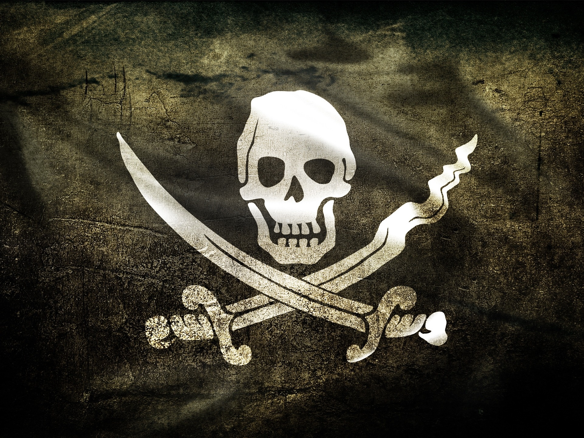 Tablet Wallpaper Jolly Roger Pirates Skulls Best Widescreen - Jack Rackham Flag - HD Wallpaper 