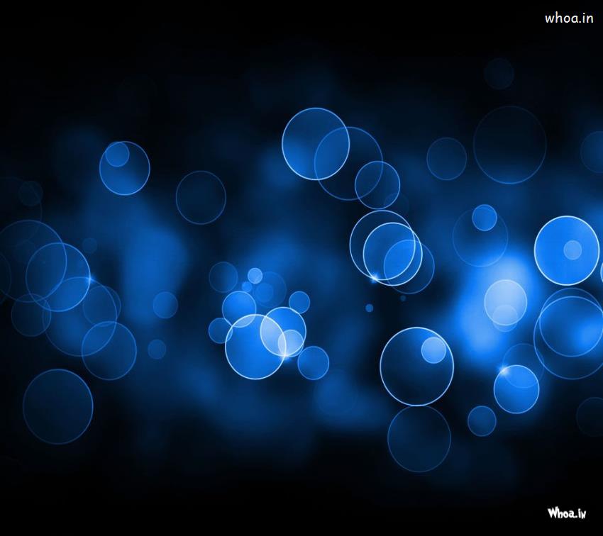 Blue Lighting Bubble Hd Wallpaper For Mobile - Abstract Dual Monitor Wallpaper Hd - HD Wallpaper 