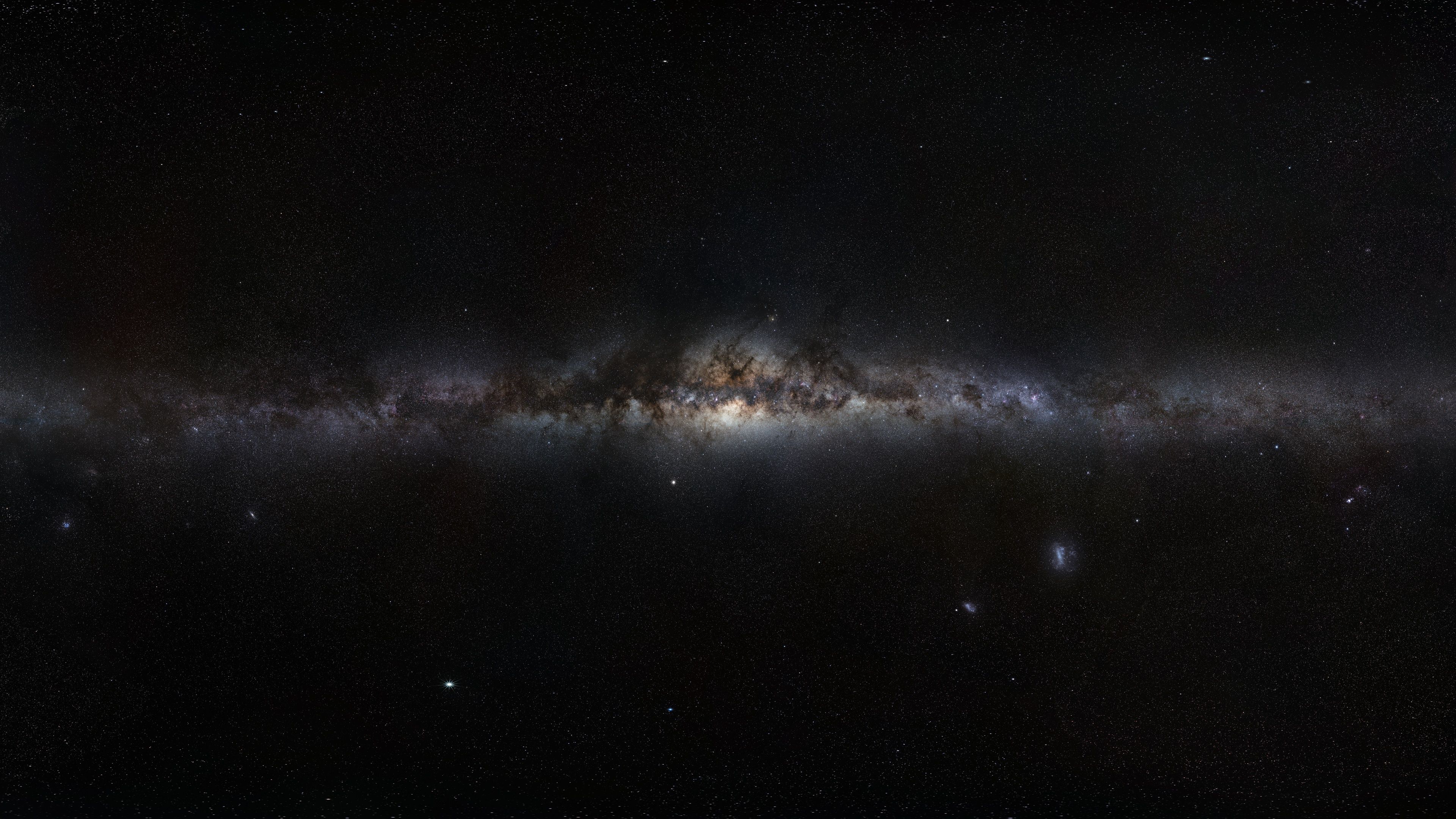 Black Galaxy Wallpapers Hd - Eso Milky Way - HD Wallpaper 