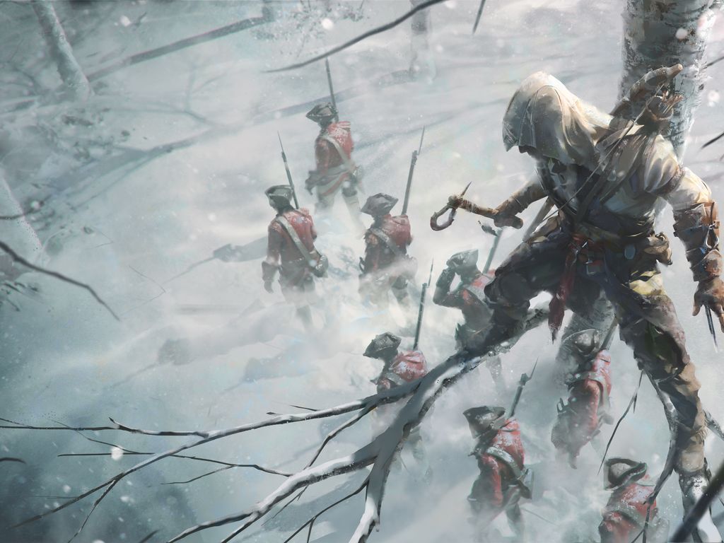 Assassins Creed 3 Key Art 8k Wallpaper - Assassin's Creed Wallpaper 4k - HD Wallpaper 