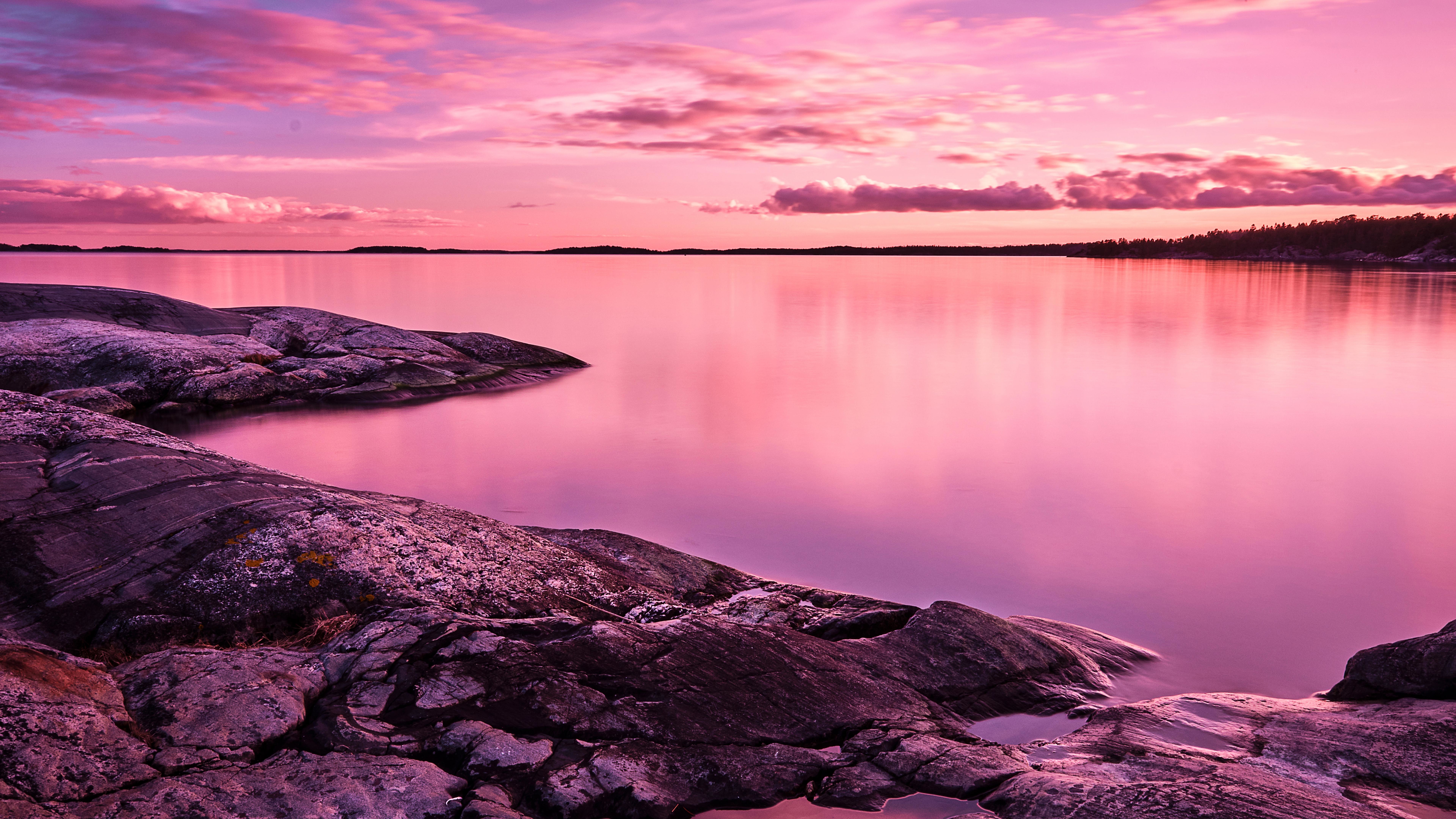 Pink Sky Wallpaper 4k - HD Wallpaper 