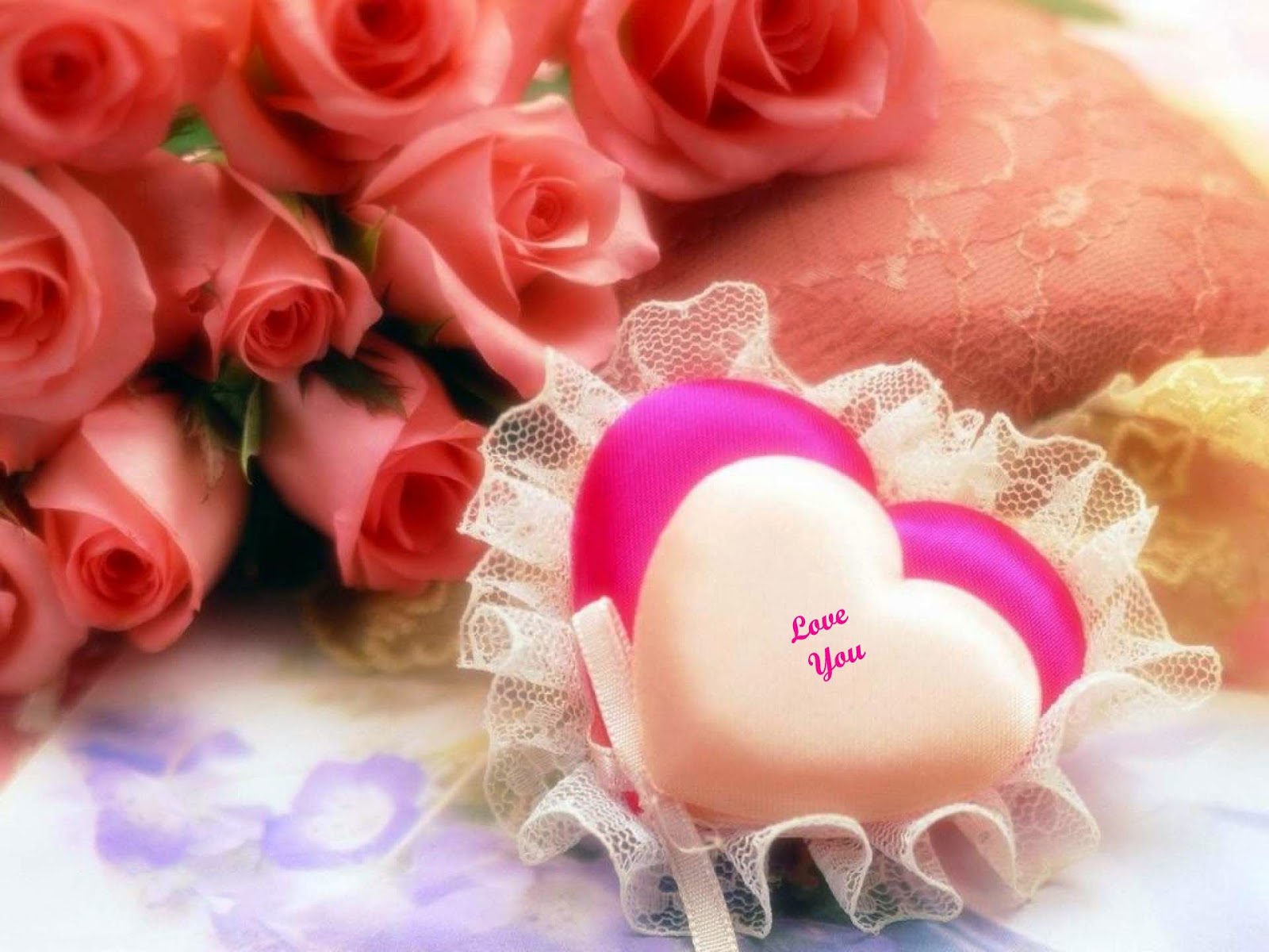 Lovely Wallpapers, Cool Lovely Backgroundssuperb Lovely - Lovely Heart With Rose - HD Wallpaper 